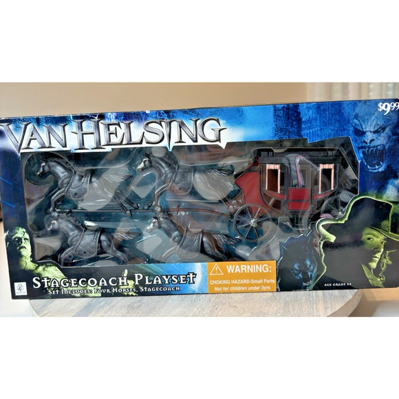 VAN HELSING STAGECOACH PLAYSET FOUR HORSES, STAGECOACH NEW BLOCKBUSTERS 2004 - Picture 2 of 5